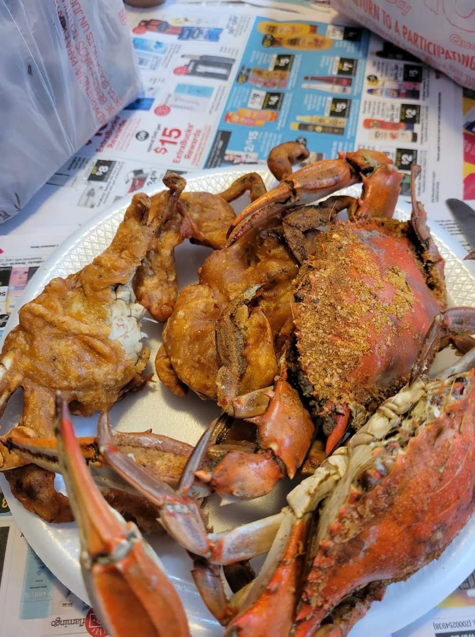Fried and Steamed Crabs